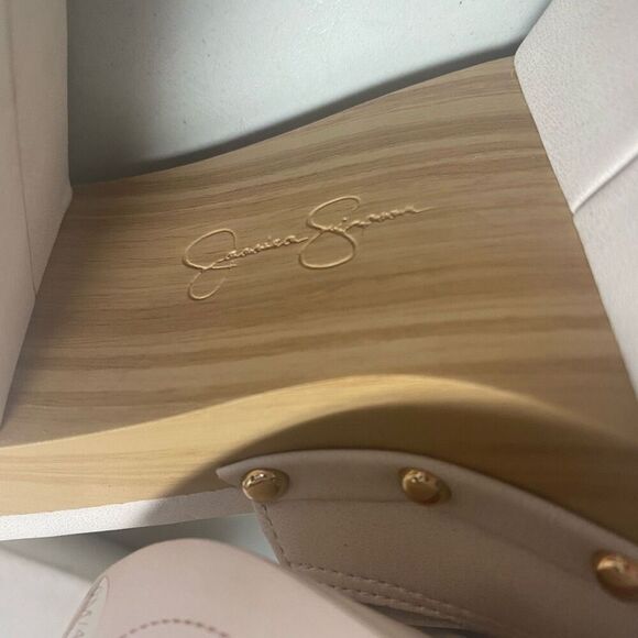 JESSICA SIMPSON JS-Charlete Platform Sandals 9M Cream No Box New With Defect - Picture 11 of 14